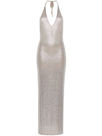 Giuseppe Di Morabito rhinestone-detailed Halterneck Maxi Dress - at Farfetch