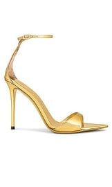 Giuseppe Zanotti Ankle Strap Heel In Gold at Revolve