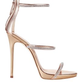 Giuseppe Zanotti Coline Strappy Crystal Sandals at Intermix