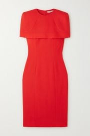 Givenchy - Cape-effect wool-crepe dress at Net A Porter