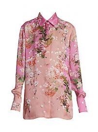 Givenchy - Floral Silk Shirt at Saks Fifth Avenue