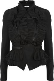 Givenchy   Ruffled taffeta jacket at Net A Porter