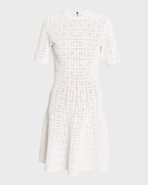 Givenchy 4G Pointelle Mini Dress at Neiman Marcus