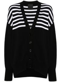 Givenchy 4G Striped Cardigan Black at Farfetch