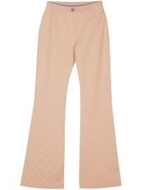 Givenchy 4G-jacquard Flared Trousers Neutrals at Farfetch