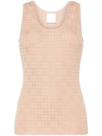 Givenchy 4G-jacquard Sleeveless Top Neutrals at Farfetch