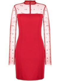 Givenchy 4G-print tulle-panelled Minidress - Farfetch at Farfetch