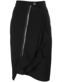 Givenchy Asymmetric Ruffle Trim Skirt at Farfetch