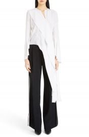 Givenchy Asymmetrical Silk Blouse at Nordstrom