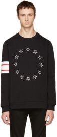 Givenchy Black Circle Stars Sweatshirt at SSENSE