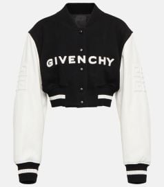 Givenchy Colorblock Cropped Varsity Jacket at Mytheresa