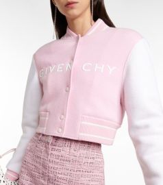 Givenchy Cropped Varsity Jacket at Mytheresa