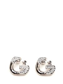 Givenchy Crystal Embellished Earrings at Cettire