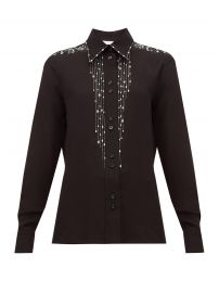 Givenchy Crystal-embellished silk-crepe blouse at Matches