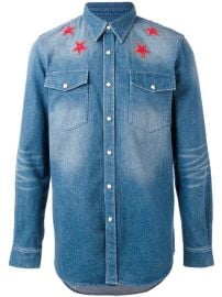 Givenchy Denim Star Embroidered Shirt  1 300 - Buy Online AW17 - Quick Shipping  Price at Farfetch