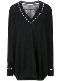 Givenchy Faux Pearl Trim Jumper at Farfetch