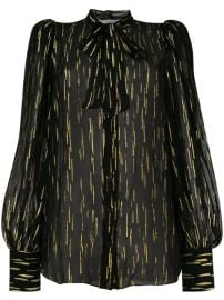 Givenchy Fil Coup   Pussy Bow Blouse - Farfetch at Farfetch