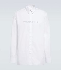 Givenchy Logo cotton poplin shirt at Mytheresa