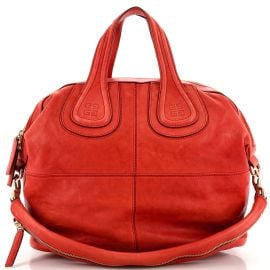 Givenchy Nightingale Satchel Leather Medium Red 21000316 at Rebag