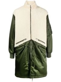 Givenchy Oversized Shearling Panel Coat - Farfetch at Farfetch