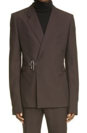 Givenchy Padlock Slim Fit Wool Sport Coat in Dark Brown  at Nordstrom