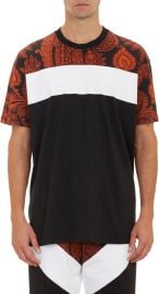 Givenchy Paisley Colorblock Tee at Barneys