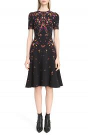 Givenchy Pansy Print Stretch Cady Dress at Nordstrom