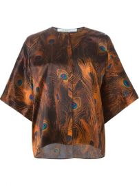 Givenchy Peacock Feather Print Top - Julian Fashion at Farfetch