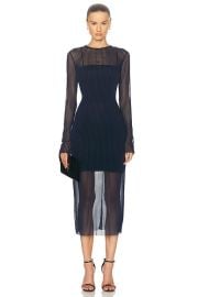 Givenchy Sheer Maxi Dress in Navy FWRD at FWRD