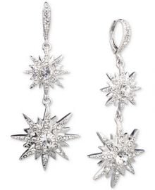 Givenchy Silver-Tone Crystal Star Double Drop Earrings   Reviews - Fashion Jewelry - Jewelry   Watches - Macy s at Macys