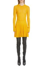 Givenchy Textured Long Sleeve Knit Minidress at Nordstrom