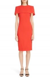 Givenchy Wool Sheath Dress with Removable Cape   Nordstrom at Nordstrom