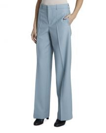 Givenchy Wool Wide-Leg Trousers at Neiman Marcus