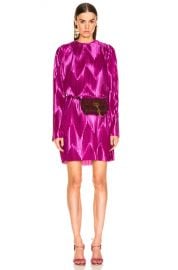 Givenchy Zig Zag Dress in Orchid   FWRD at Forward