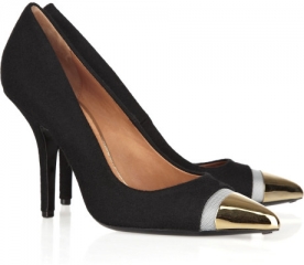 Givenchy cap toe pumps at Net A Porter