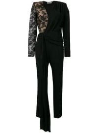 Givenchy lace draped detailed jumpsuit at Farfetch