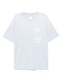 Givenchy logo-print T-shirt Blue at Farfetch