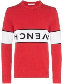 Givenchy upside-down Logo Intarsia Jumper - Farfetch at Farfetch