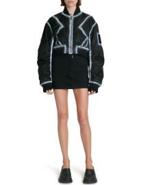 Givenchy x Chito Spray Paint Cropped Blouson Bomber Jacket at Neiman Marcus