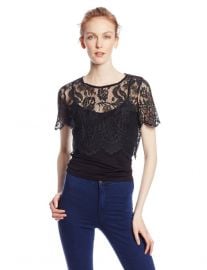 Glamorous Lace Crop Top at Amazon