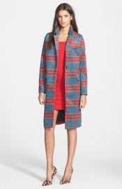 Glamorous Long Plaid Jacket at Nordstrom