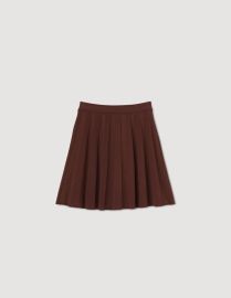 Glass Short pleated skirt - Skirts Paris at Sandro