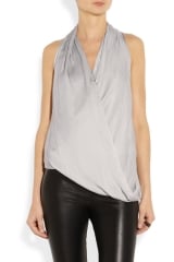 Glassy draped top by Helmut Lang at Net A Porter