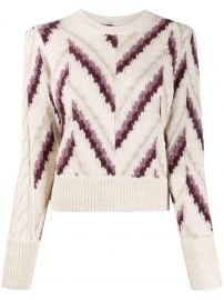 Glenny Chevron Stripe Sweater by Isabel Marant Etoile at Farfetch