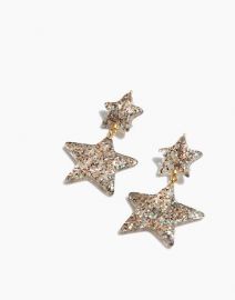 Glitter Star Statement Earrings at Madwell