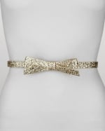 Glitter bow belt by Kate Spade at Neiman Marcus