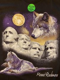 Glow In Dark Wolf T-Shirt by Hanes at Mt Rushmore T Shirts Store at Mt Rushmore T Shirts