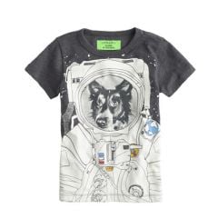 Glow in the dark space dog tee at J. Crew