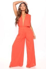 Go With The Flow Jumpsuit - Coral   Jumpsuits at Fashion Nova