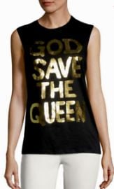 God Save The Queen Cotton Tank Top by Prince Peter Collections at Saks Off 5th